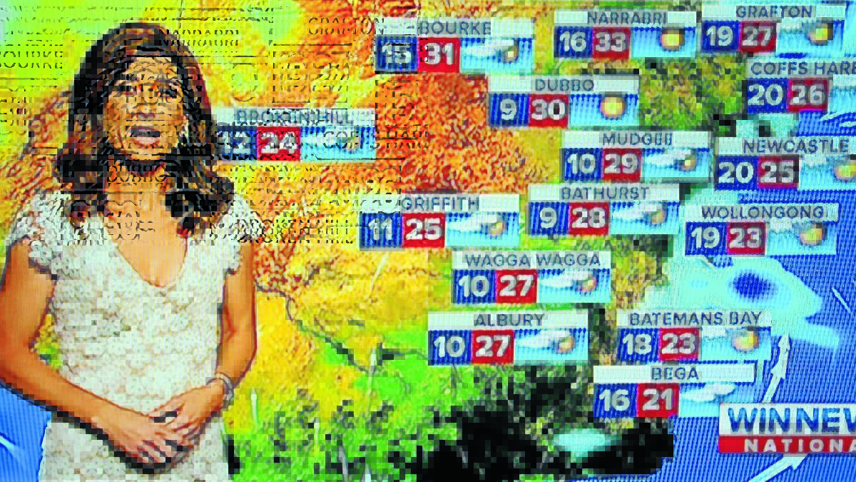 BLOWING IN THE WIND: Channel 9's weather map. Where’s Orange?