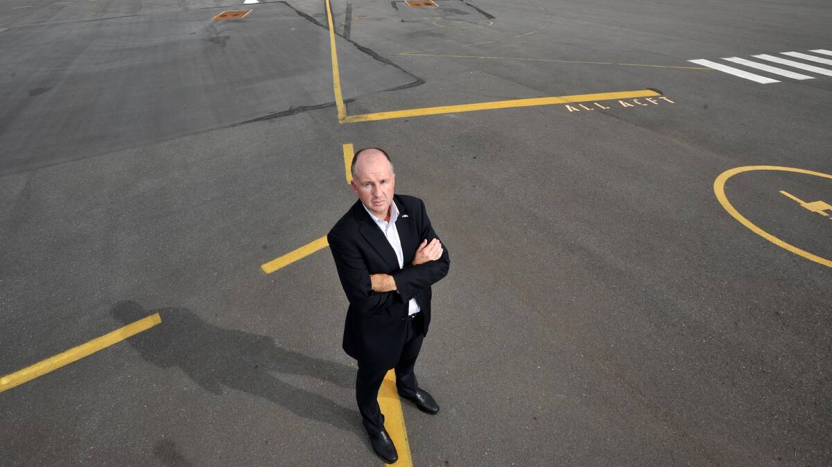 TURBULENCE: Regional Express (Rex) general manager of network strategy, Warrick Lodge, has called on councils and airport owners to "pull together" and ensure the survival of regional airlines. Picture: Michael Frogley 