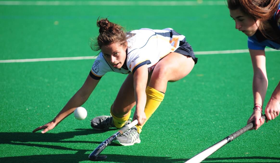 SHE'S BACK: Rachel Divall is back playing for Orange at the Hockey NSW under 18 girls' state championships.