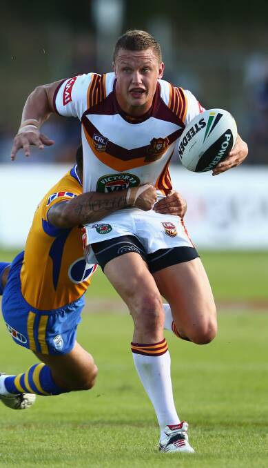 FRONT AND CENTRE: Orange's Jack Wighton, pictured during the 2013 City v Country Origin match in Coffs Harbour, will line up for Country again this Sunday. Photo: GETTY IMAGES