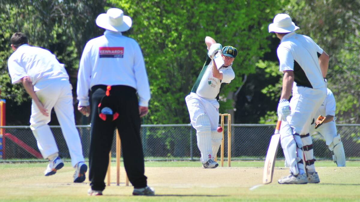 NOT OUT: Whether CYMS successfully chase Centrals' 170 could hinge on Matt Baker, who is two not out overnight. Photo: JUDE KEOGH 1019riacrick4
