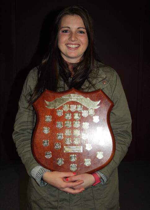 STOKED: Young hockey star Madie Smith was named Orange's Junior Sportsperson of the Year for 2013. Photo: MICHELLE COOK 0805mcawards2