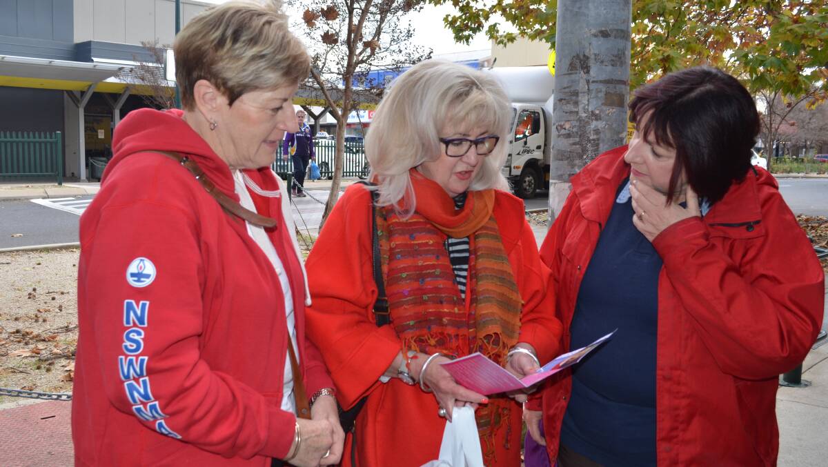 TAKING A STAND: NSW Nurses and Midwives Association organisers Margaret Burgess and Rita Martin. Photo: TANYA MARSCHKE 0527tmnurses1