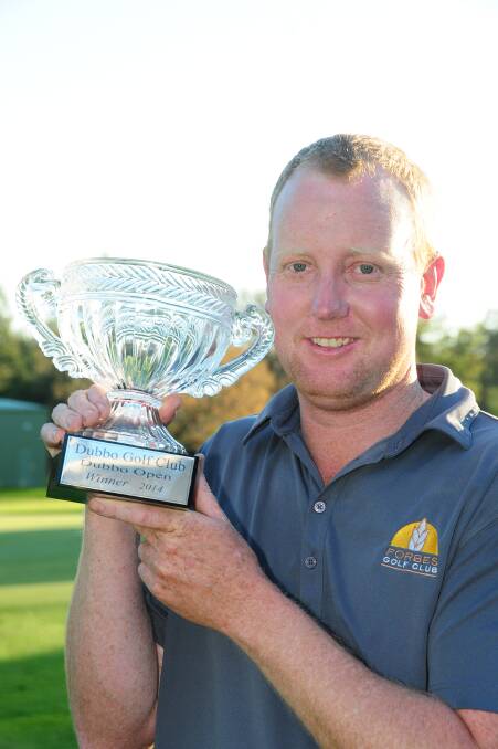 ON TOP: Forbes' John Betland won his second consecutive Dubbo Open yesterday. Photo: GREG KEEN