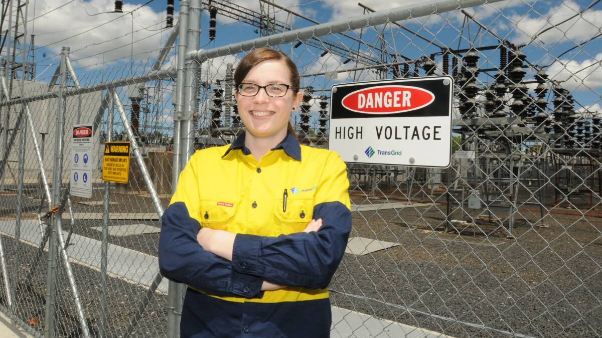 FULL OF SPARK: Kelly Hodgins is excited to take on an electrical apprenticeship. Photo: JUDE KEOGH 0130powerappren1