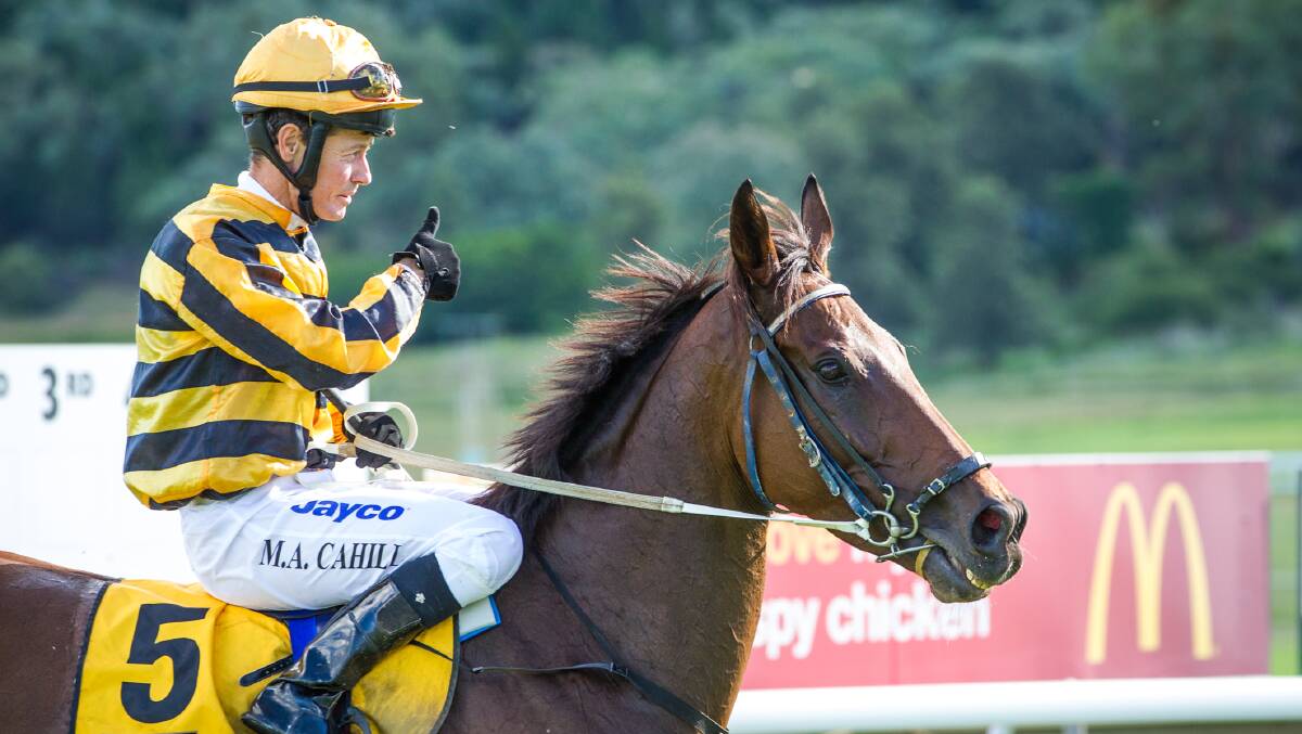 READY TO SADDLE UP: Cowra-based jockey Mathew Cahill (pictured) is weeks away from race riding again. Photo: JANIAN McMILLAN (www.racingphotography.com.au)