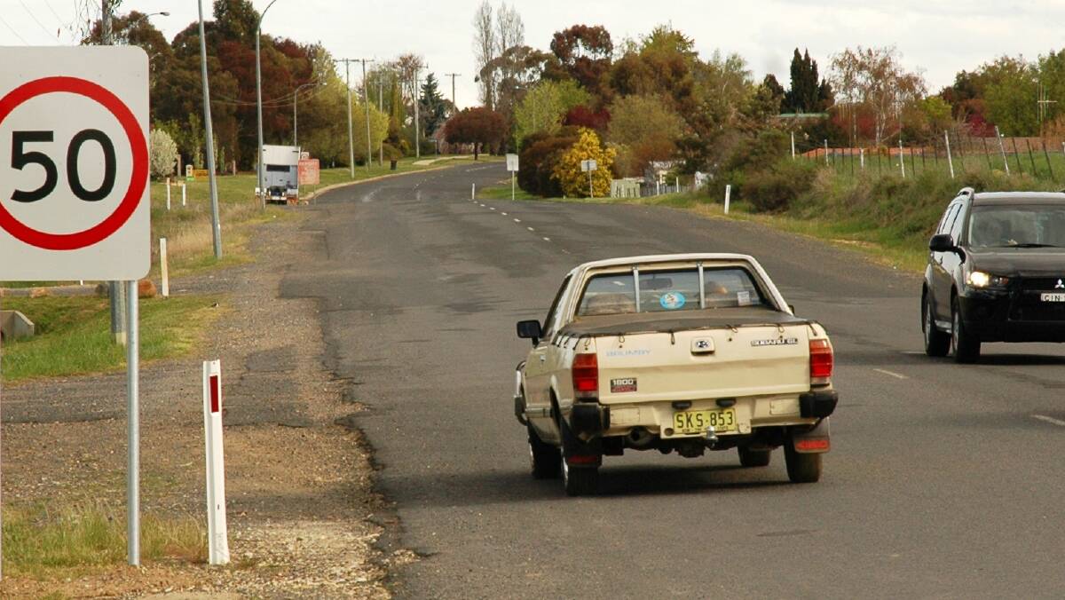 SLOWING DOWN: This section of Burrendong Way was reduced from 70km/h to 50km/h.