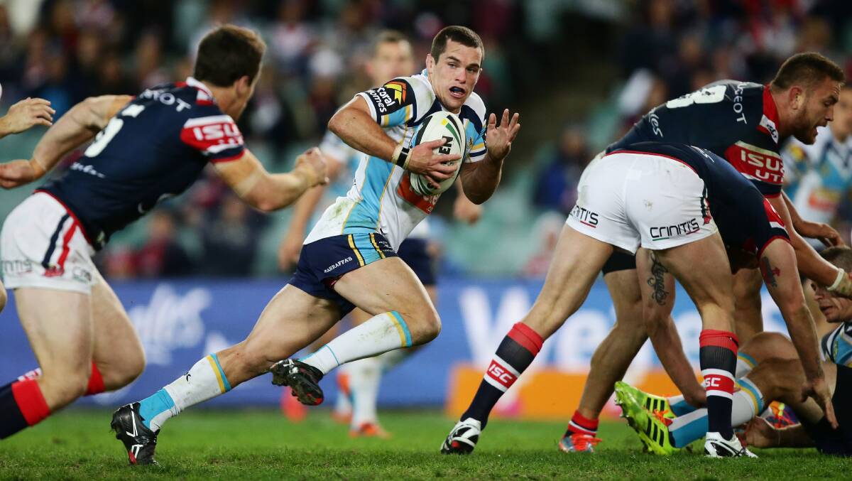 TIME IS NOW: Daniel Mortimer is hoping 2015 is his year with the Gold Coast Titans. 		          Photo: GETTY IMAGES
