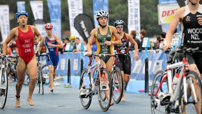 ON THE MOVE: Former Kinross Wolaroi student Tamsyn Moana-Veale finished fifth in her most recent ITU event.