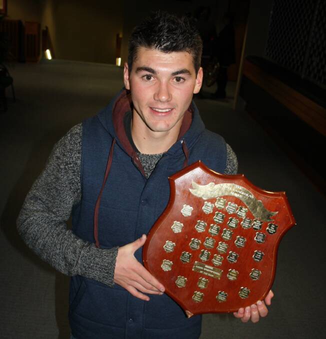 JUNIOR STAR: Billy Greatbatch took home the Junior Sportsperson of the Year award at Monday night's presentation.  Photo: MICHELLE COOK 0727mcbilly