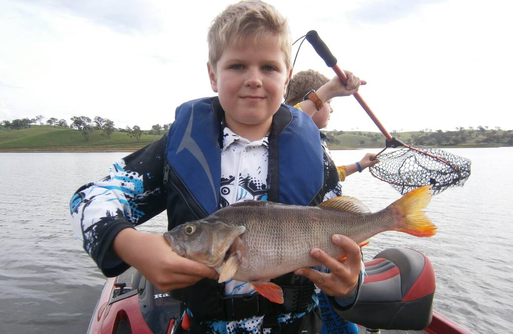 WHAT A CATCH: Matthew Oates was the junior first place winner at the 2014 National Pirtek Fishing Challenge at Bathurst’s Chifley Dam last month.