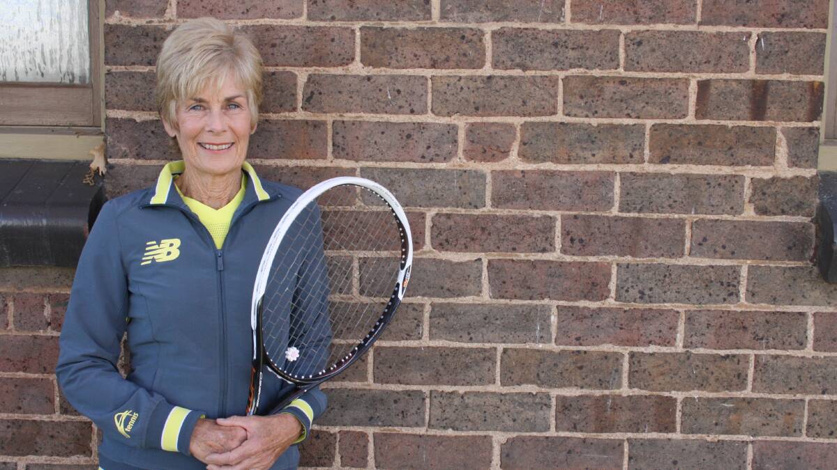TOP RANKED: Orange's Helen Worland has earned a world No.1 ranking in seniors tennis.
 Photo: MICHELLE COOK 0423mchelen2