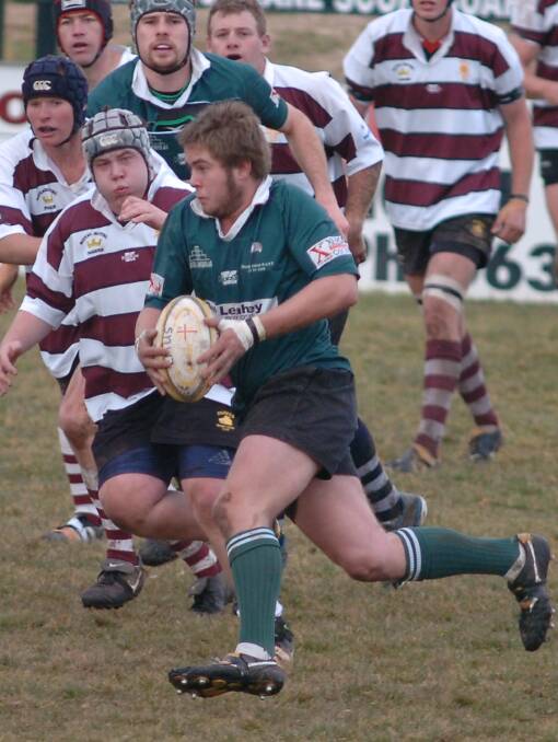 COUNTRY BOYS: Former Orange Emus prop John Ellis will tour New Zealand with the Queensland Country squad next week. Photo: STEVE GOSCH 0809sgemus1