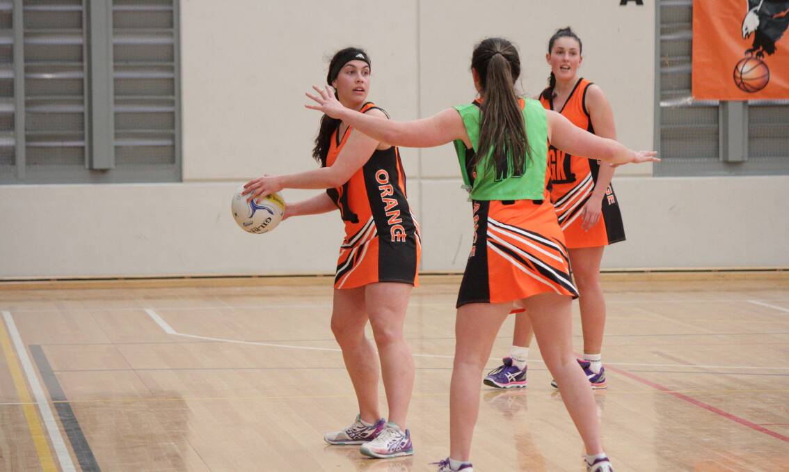 TIME TO SHINE: Orange B goal attack Kellie Watson said her side will look to move up the ladder in tomorrow's second round of State League Netball. Photo: MEGAN FOSTER 0803ovonetballMF6