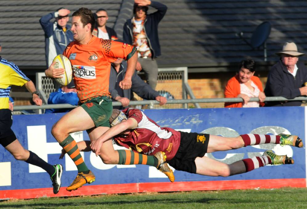 GUESS WHO'S BACK? Sam Coote will line up at five-eighth in Orange City's trial. Photo: STEVE GOSCH 0914sgrugby9