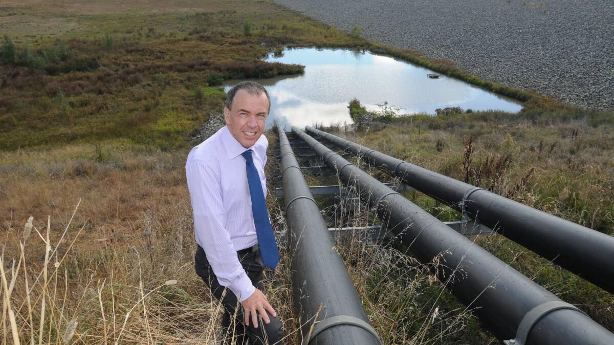 WATER HARVESTING: Chris Devitt is relieved a stormwater harvesting scheme has been given a green light to provide millions of litres of extra water to the Orange community. Photo: STEVE GOSCH  0401sgwater3
