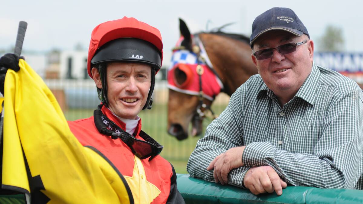 COOL RUNNINGS: Brian Buckley (right) will have Cool Days run in Friday's Allandale Park Stud Cup at Towac Park.
