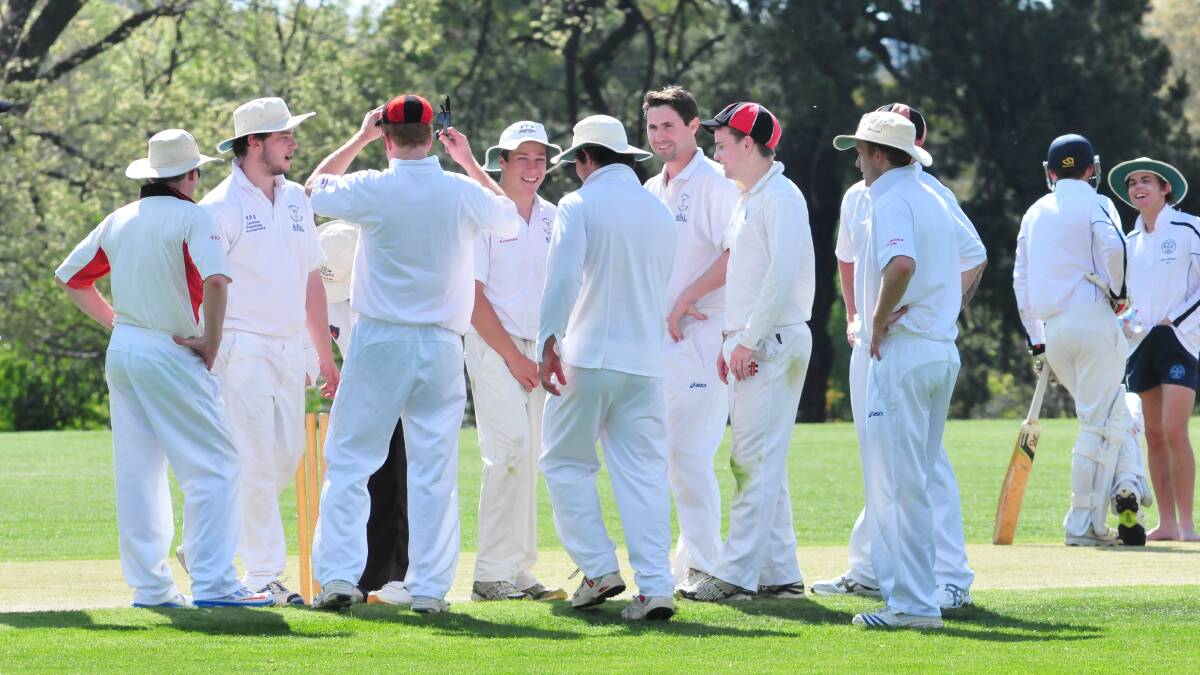 BACK IN RED AND BLACK: Dan Sandford and Nick Duffy are back for Centrals this weekend. Photo: JUDE KEOGH 1011kwscricket3