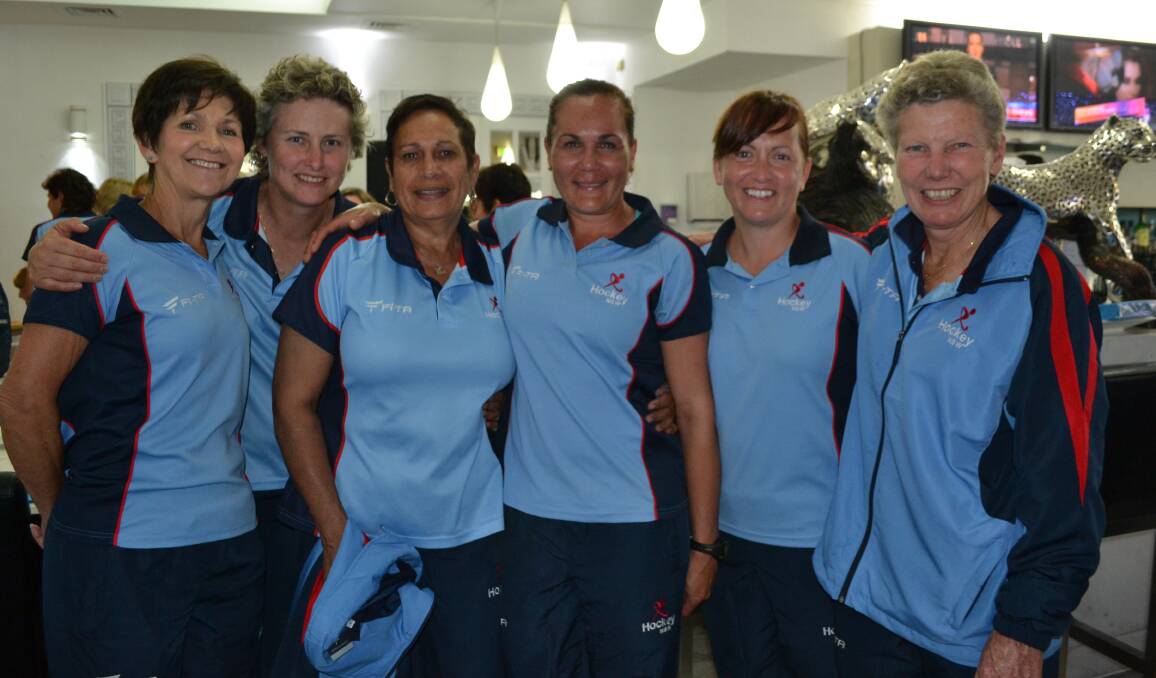MASTERED IT: Hockey guns Kerrie Wood, Lindl Taylor, Deb Orrock, Naomi Sparks, Mel Hope and Jane Rowlands at the masters championships in Brisbane.