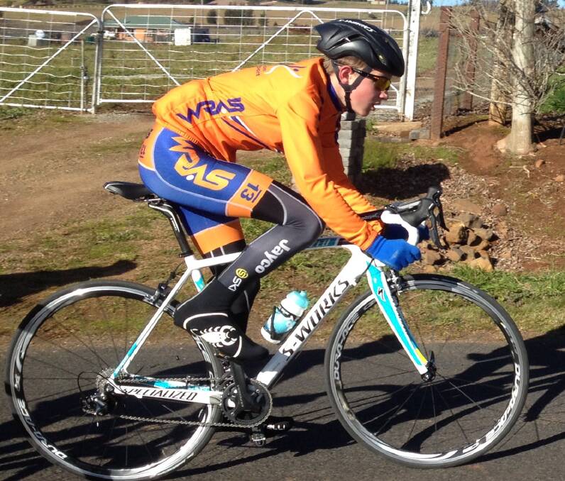 WHEEL DEAL: Orange's Max Stewart was named in the NSW under 15 boys' cycling team.  Photo: JEFF STEWART (contributed)