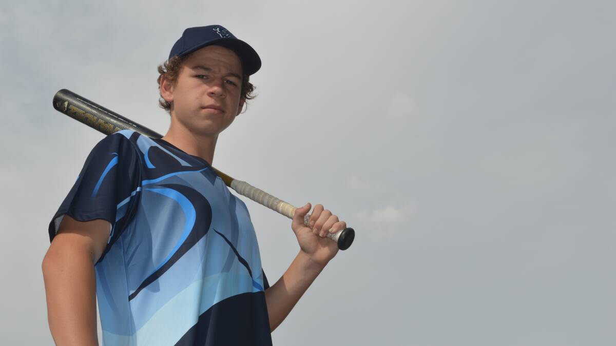 NSW STATE OF MIND: Thomas Zeylemaker has been named in the NSW under 17 softball side to contest next year's national championships. Photo: MATT FINDLAY                          1026mfsoftball2