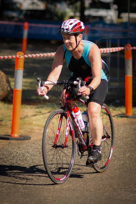INSPIRATION: Judy Tarleton completed her first Olympic distance triathlon recently. Photo: STENTEVENT.COM.AU