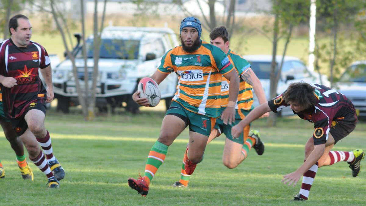 BACK AGAIN: Orange City centre Mesui Lemoto will line-up for the Blue Bulls as one of just five returning players from last year's winning squad. Photo: JUDE KEOGH 0411city11