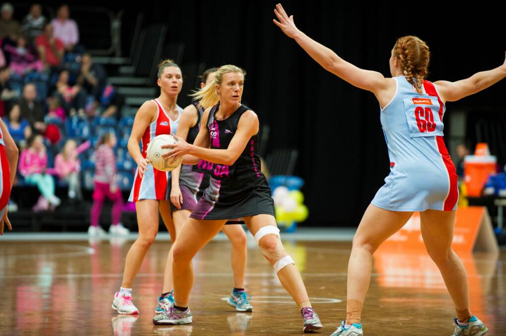 ON THE BALL: Orange's Mardi Aplin, pictured during the 2013 Australian Netball League season, will be back with the Canberra Darters this weekend. Photo: ACT Netball