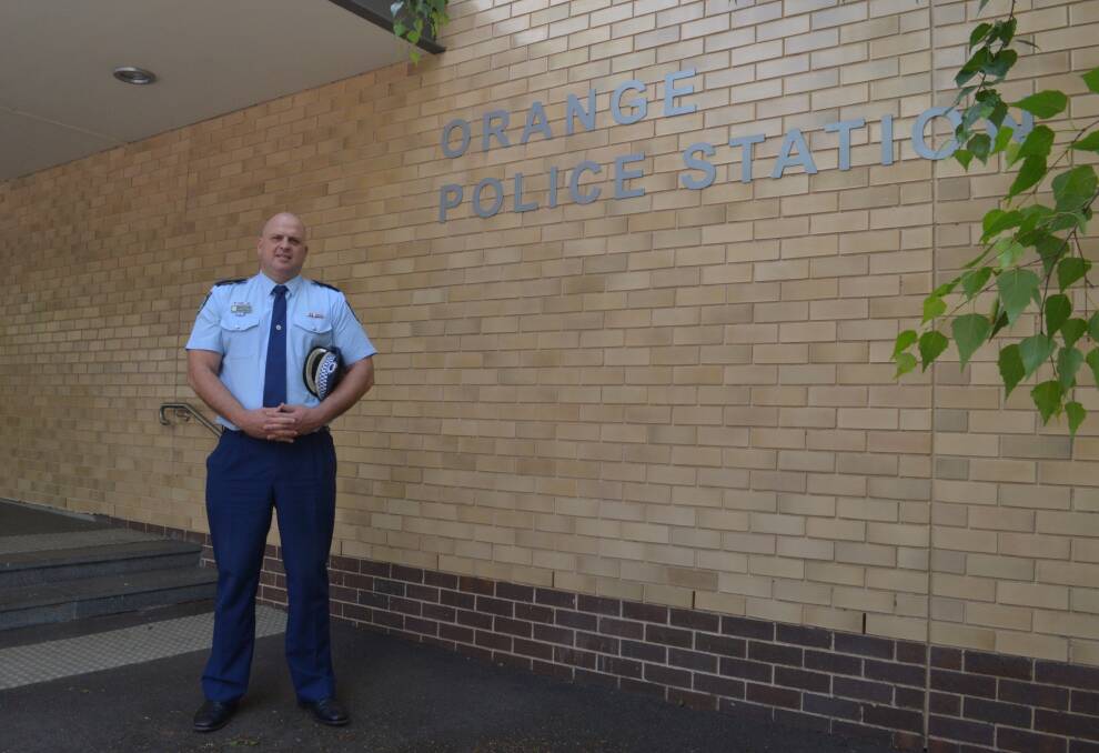 IMPACT: Orange's top cop Superintendent Shane Cribb will leave Orange at the end of the week to become Superintendent for Manning-Great Lakes Local Area Command. Photo: DECLAN RURENGA 1201drcribb5