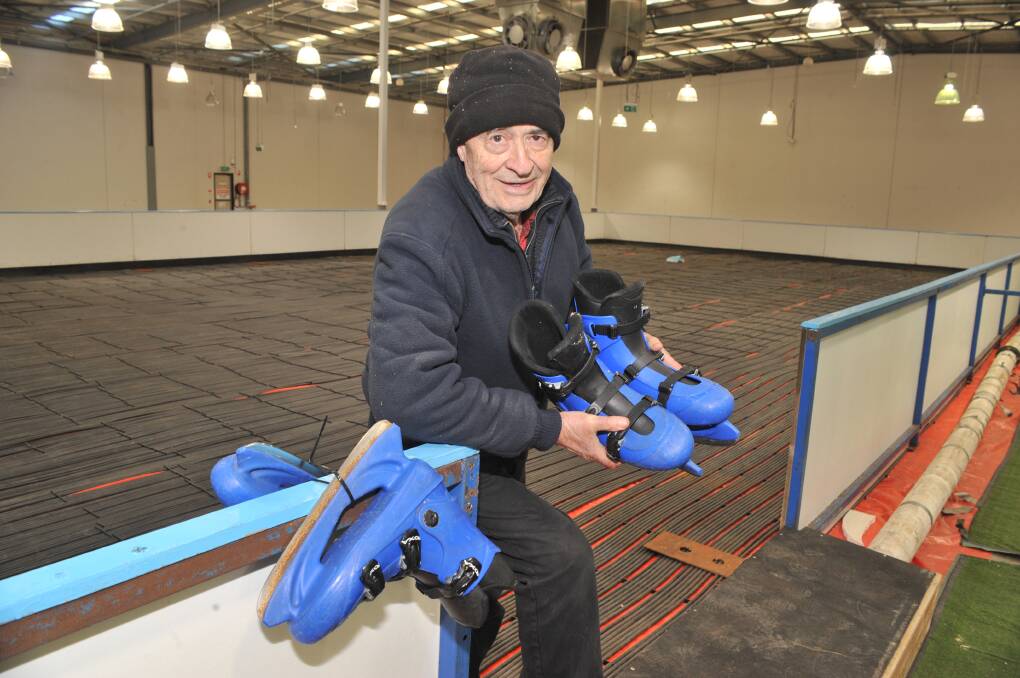 WINTER IS COMING: Winter Wonderland owner Michael Lalic is looking forward to hundreds of skaters hitting the rink on Saturday. Photo: JUDE KEOGH 0629jkiceskate1