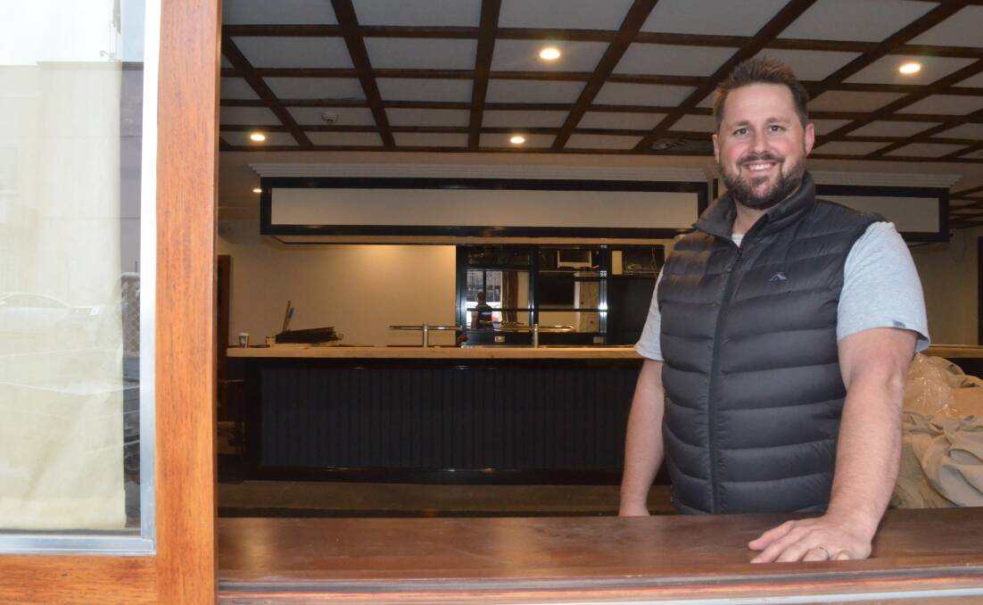 SNEAK PEAK: Owner Nick Bacon in the Lord Anson, the city's newest pub which is to open in November. Photo: DECLAN RURENGA 0930dranson1