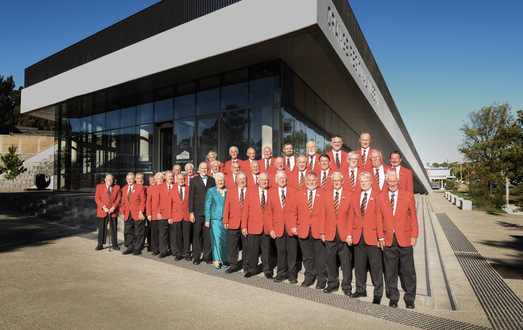 FINAL NOTE: Orange's Male Voice Choir will cap off their 90th birthday celebrations with a debut of their song, Friendship in Song. Photo: CONTRIBUTED