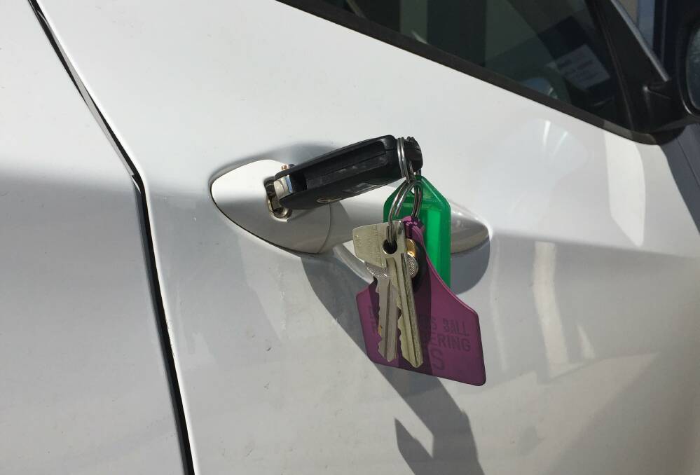 LEFT HANGING: A man who misplaced his keys was saved by a parking inspector.