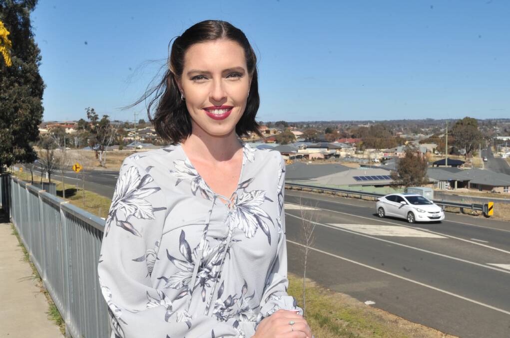 TREE CHANGE: Simone Fogarty is launching her mobile real estate business in Orange. Photo: JUDE KEOGH 0812jkrealestate1