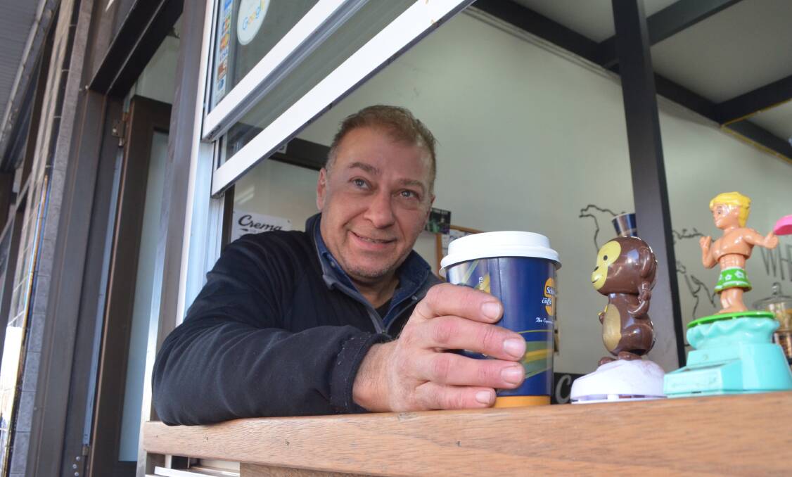 COFFEE TIME: Crema on Lords owner Arthur Aube is opening a second cafe in Bathurst. Photo: DECLAN RURENGA 0802drcrema1