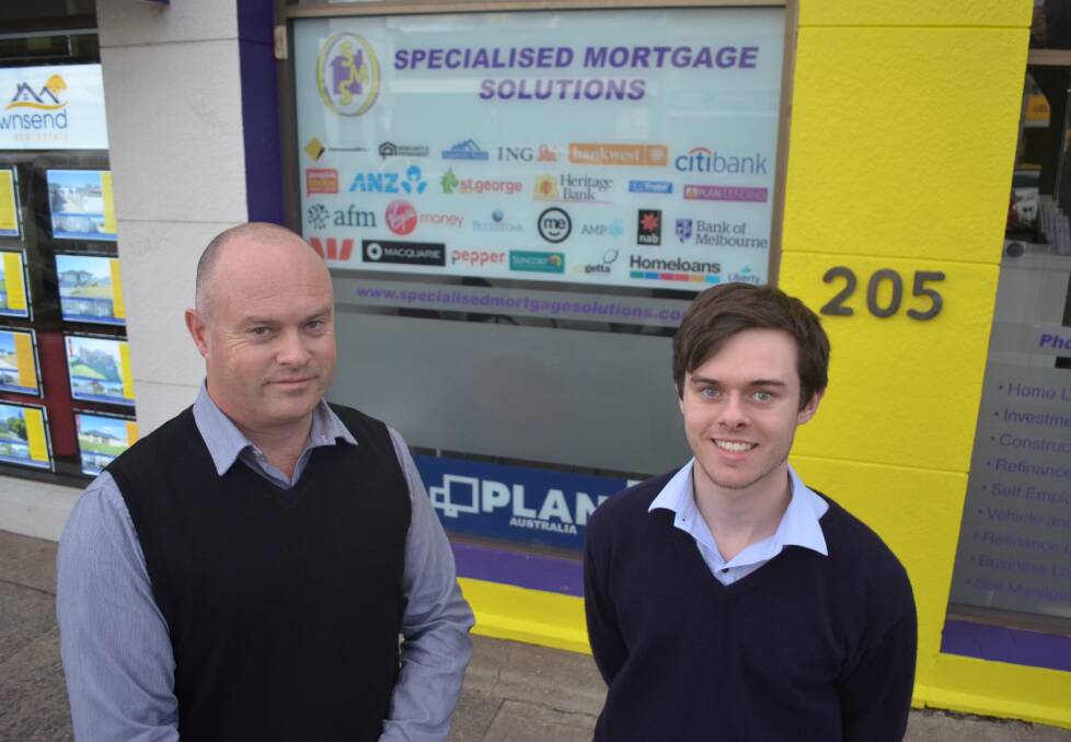 SHOPFRONT: Specialised Mortgage Solutions Barry and Dylan Swain. Photo: DECLAN RURENGA 0707drsms