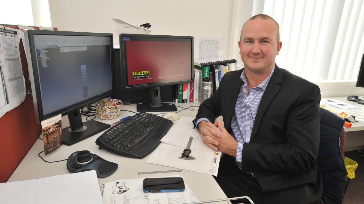 DESIGN: Trang Imagineering founder Dave Finlay said the company has won a defence contract to research a 3D scanner to detect hidden explosive mines in the field. Photo: JUDE KEOGH 0718jktrang1