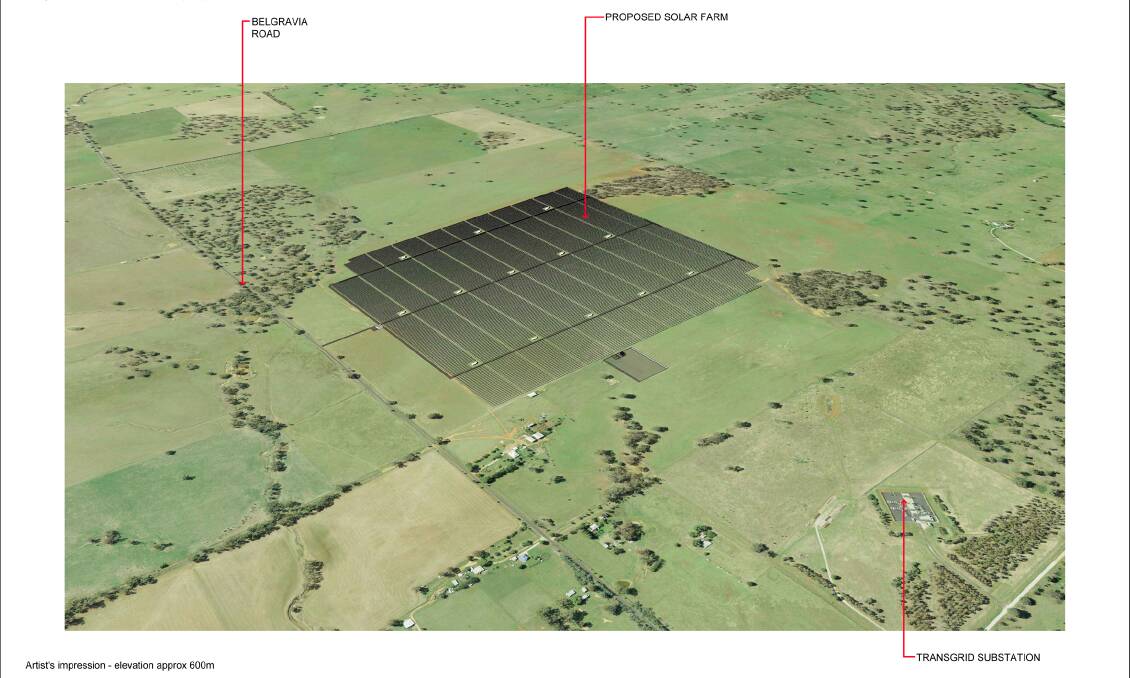 Terrain Solar is proposing to build a 100 hectare solar farm three kilometres north east of Molong. Photo: SUPPLIED