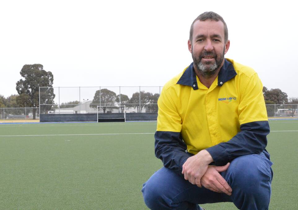 THIRD TIME LUCKY: Parkes Hockey president Aaron Huppatz and his voluteers are all geared up to host their third women's masters state titles. Photo: Christine Little