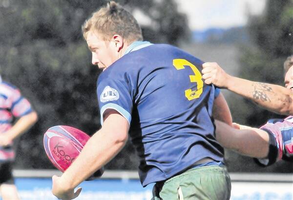 GRUNT UP FRONT: Orange City front-rower John Gander, pictured in action during the Orange City Rugby 10s on Saturday, was yesterday named in Central West’s 26-man squad. Photo: JUDE KEOGH