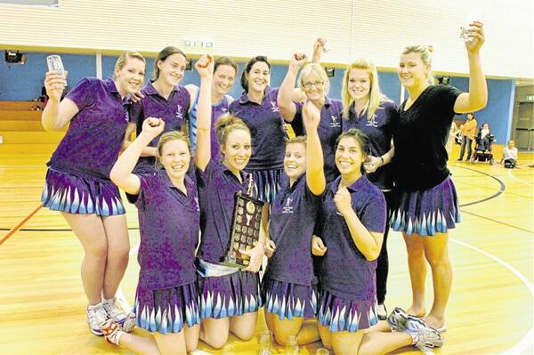 WINNERS ARE GRINNERS: Robin Hood celebrate their fourth straight Orange Netball Association division one grand final win. Wins in 2009 and 2010 were both by one goal over Westoil and 2011 was no exception, with Robin Hood winning 36-35. Photo: STEVE GOSCH