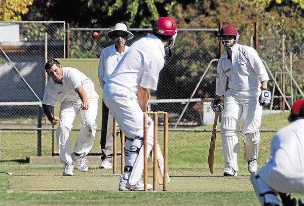 STEPPING UP: Centrals allrounder Mitch Harvey (bowling) is expected to play a key role in tonight's Royal Hotel Cup match against CYMS.                  Photo: JUDE KEOGH 0328wade5