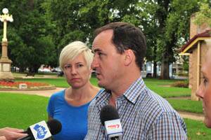 WARNINGS: NSW Greens upper house candidate Jeremy Buckingham and NSW Greens mining spokesperson Kate Faehrmann have claimed Cadia Valley Operations could be interested in buying water through Orange City Council’s proposed pipeline to the Macquarie River.