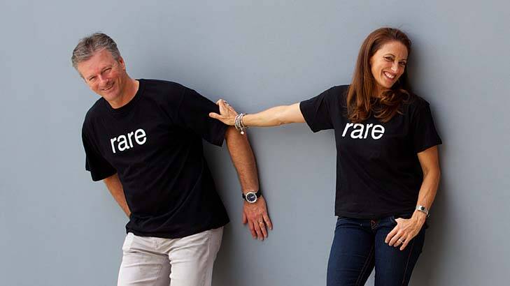 Hope … Steve Waugh and Georgie Parker are uniting for World Rare Disease Day.