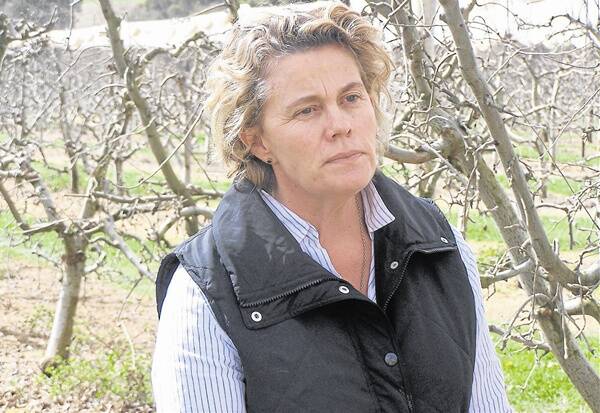 TOP WOMAN: President of the NSW Farmers’ Association Fiona Simson was in Orange yesterday to hear farmers’ concerns for the future. Photo: NADINE MORTON              0830nmfarmers1
