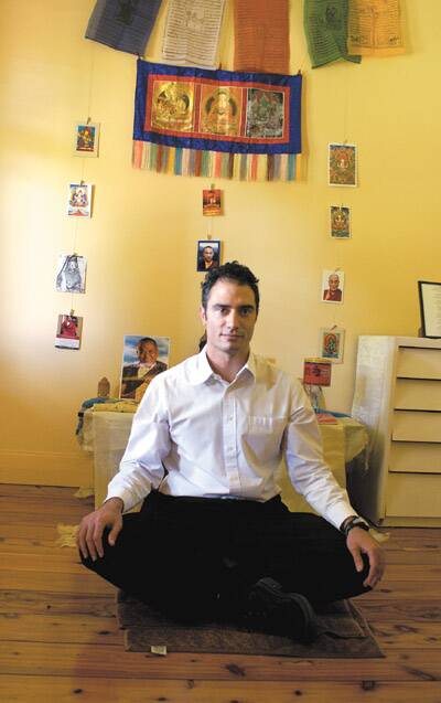 SENSE OF CALM: General practitioner Nathan Cooney practises meditation and believes in its health benefits.