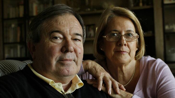 Prostate cancer survivor David Sandoe with his wife, Pam.