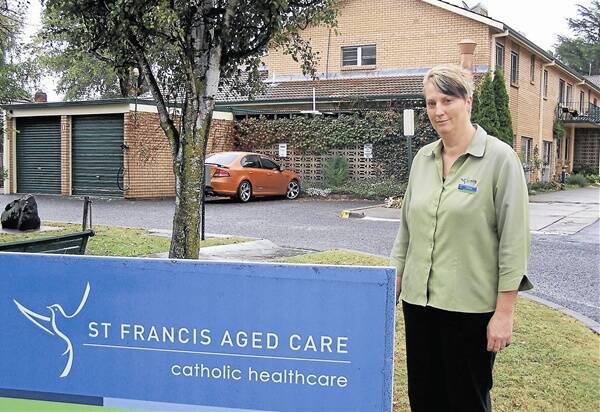 AGED ONLINE: Administration assistant Donna Hedges at St Francis Aged Care in Orange, which will be ranked on the My Aged Care website from 2013. Photo: NADINE MORTON       0423nmaged3