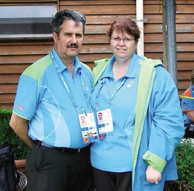 AIMING AT WAGGA: Brian and Helen Johnson are measuring up as pistol shooting officials. Brian is this week a judge at the Pistol Australia Championships.