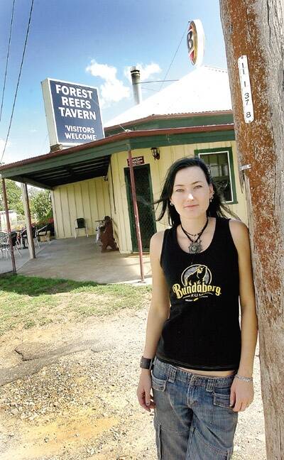 HERE TO STAY: Forest Reefs Tavern owner Emily Gill is enjoying the lifestyle change that the town has to offer.